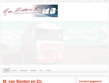 Tablet Screenshot of mvanbententransport.nl